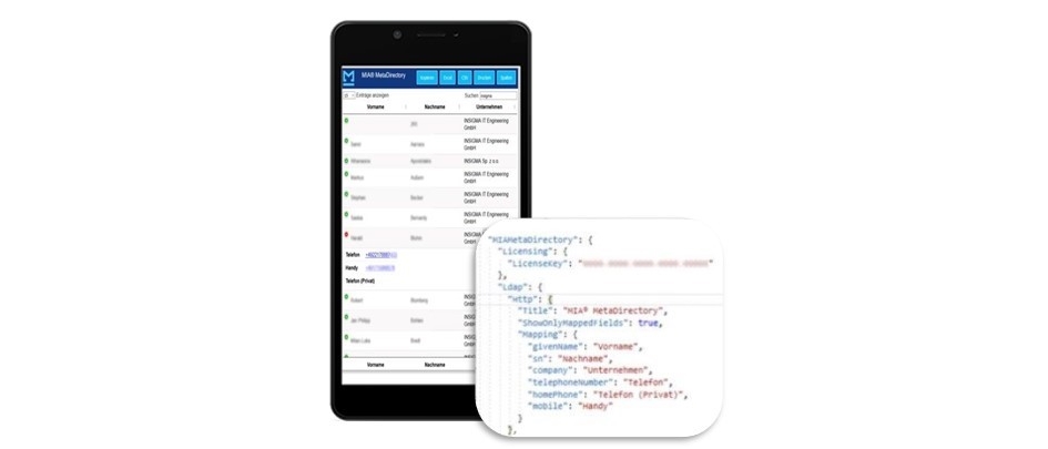 MIA® MetaDirectory mobile