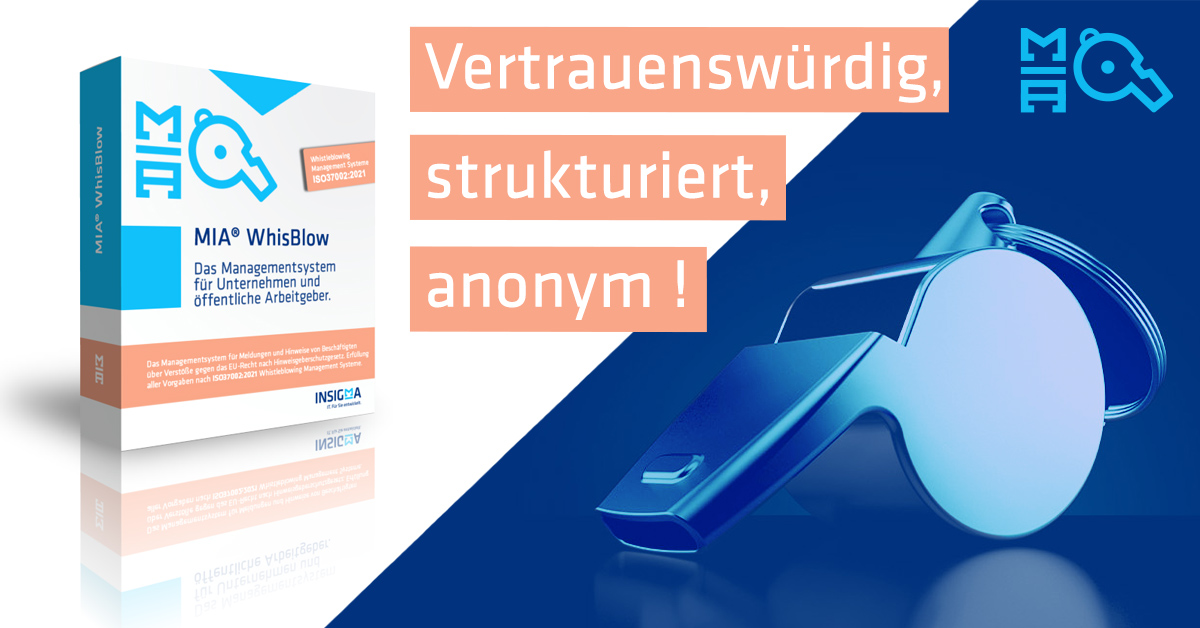 MIA® WhisBlow Vertrauenswürdig, strukturiert, anonym!